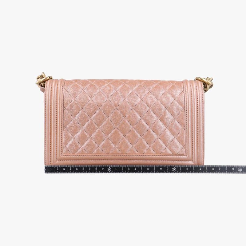 Chanel Boy Chanel Gold And Pink Lambskin A67086 20476822