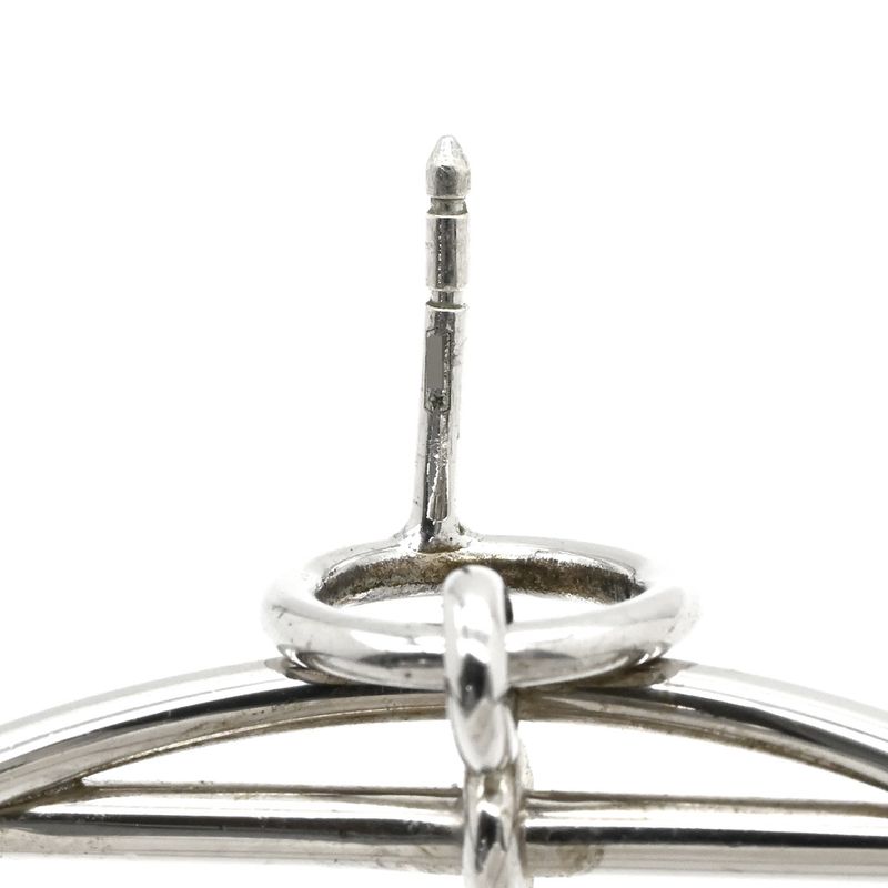 Hermes Earrings Loop MM Earrings Silver 925 Silver Ag925 Sv925 H114504b 00 [box