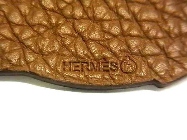 Hermes Petite Ash Vaux Epson And Togo Pot Bagcharm Brown And Bordeaux Fg3851