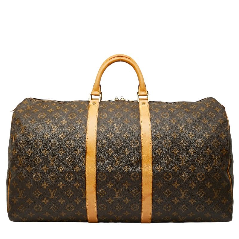 Louis Vuitton Monogram Keepall 55 Boston Bag Travel Bag Travel Bag M41424 Brown