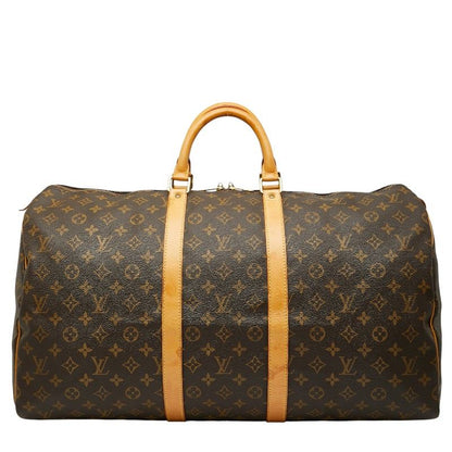 Louis Vuitton Monogram Keepall 55 Boston Bag Travel Bag Travel Bag M41424 Brown