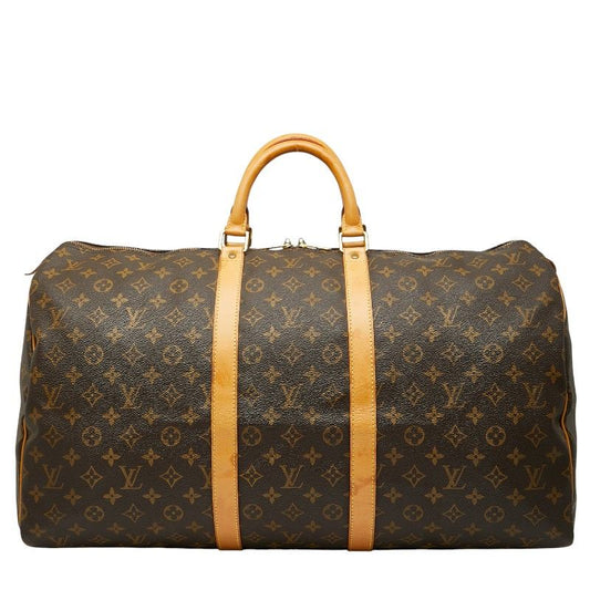 Louis Vuitton Monogram Keepall 55 Boston Bag Travel Bag Travel Bag M41424 Brown
