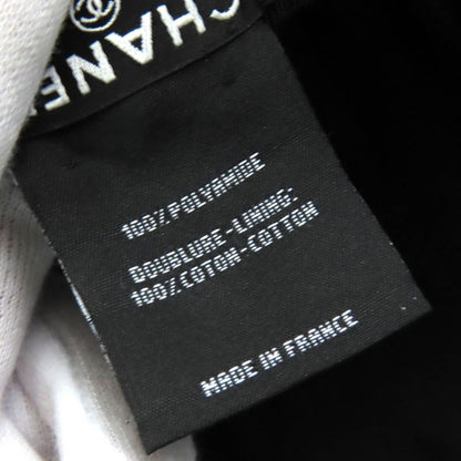 CHANEL 24SS Aa9874 Coco Beach Coco Mark Striped Bucket Hat Black White S Made