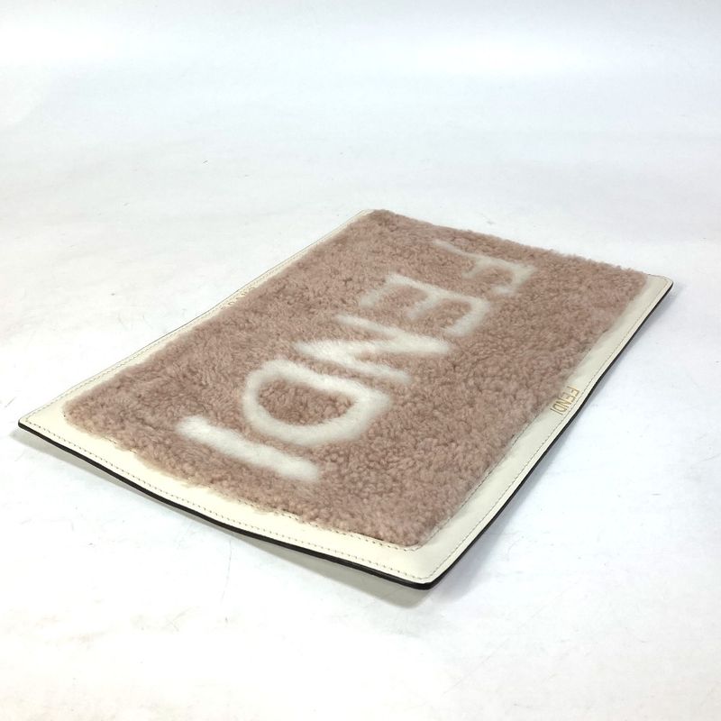 Fendi Miscellaneous Goods Logo PC Cover PC Cover IPAD Cover 7ar921 Leather Pink