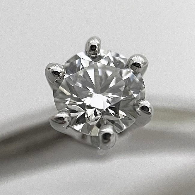 Tiffany & Co Ring Solitaire Diamond Ring JP6 Pt950