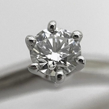 Tiffany & Co Ring Solitaire Diamond Ring JP6 Pt950