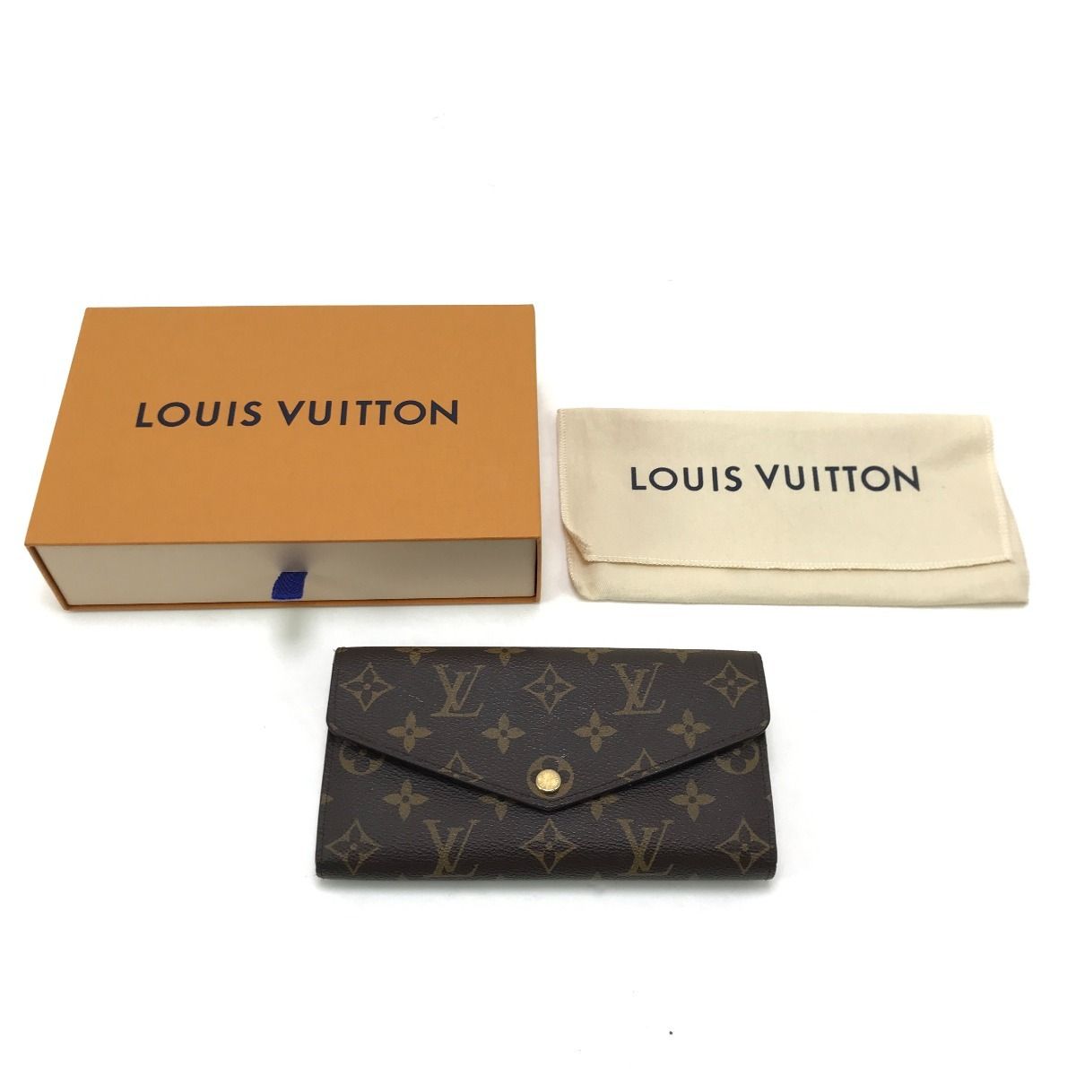 Louis Vuitton Bi-Fold Long Wallet Monogram Portefeuille Sarah