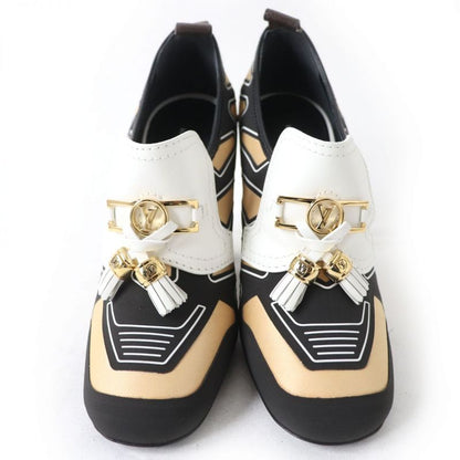 Louis Vuitton Swift Line LV Logo Hardware Tasseled Booties Multicolor 36 Women