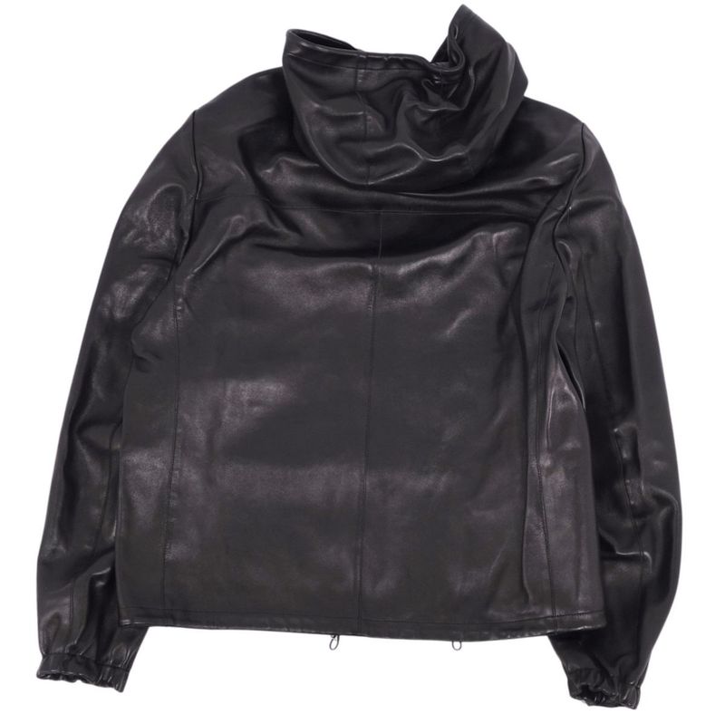 Prada 2020 Jacket Hoodie Leather Hoodie Zip