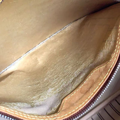 Louis Vuitton Neverfull MM Monogram Leather X PVC Brown Tote Bag Gold M40156