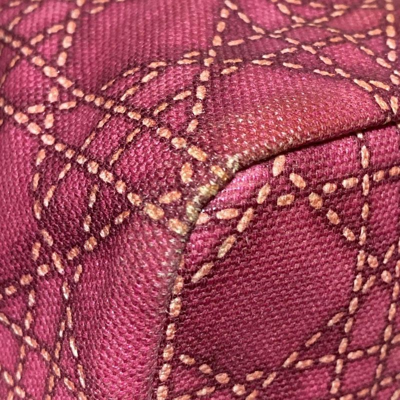 Dior/christian Dior Tote Bag Sherry Pink Leather