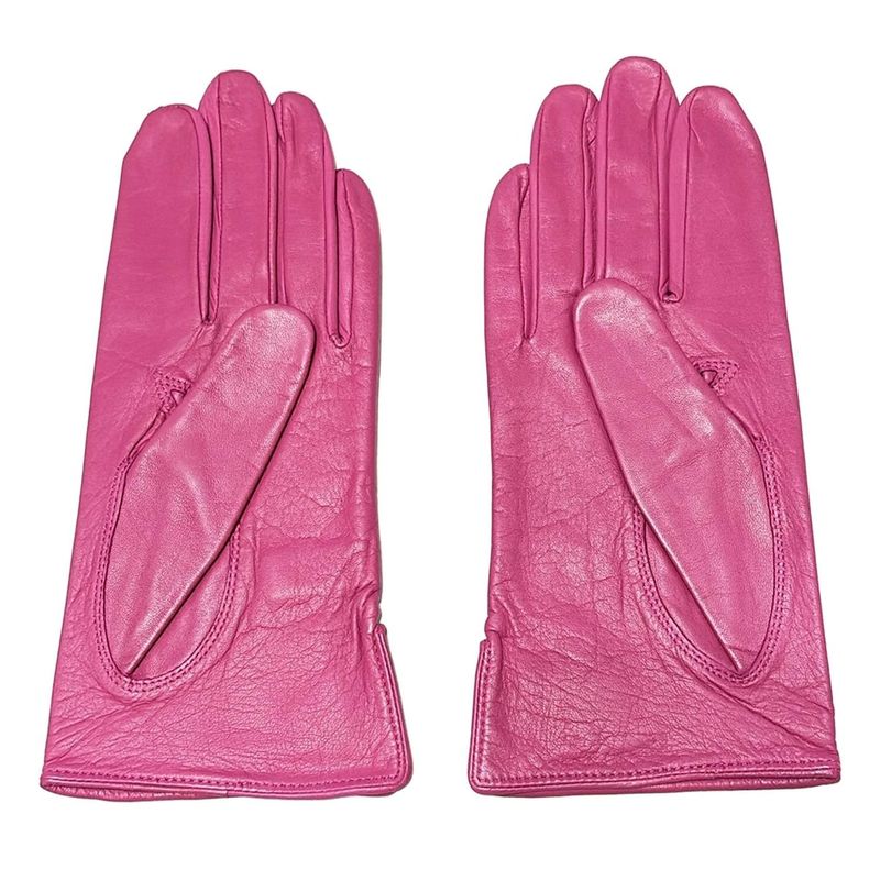 Yvessaint Laurent Gloves Women - Pink Leather