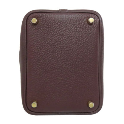 Hermes Picotin Lock PM Gold Hardware Handbag Taurillon Women