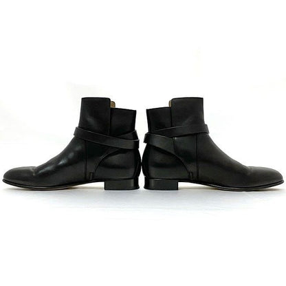Hermes Short Boots Black Silver Hardware Kelly