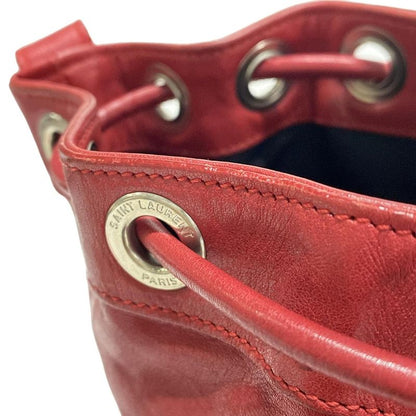 Saint Laurent Paris Shoulder Bag Rider Shoulder Bag 333479 Red Leather