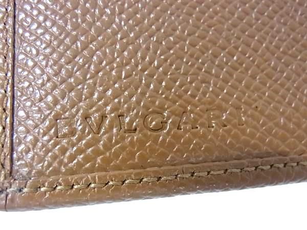 Bvlgari Leather Bifold Wallet Coin Purse Wallet Men's Women's Brown Fk7519