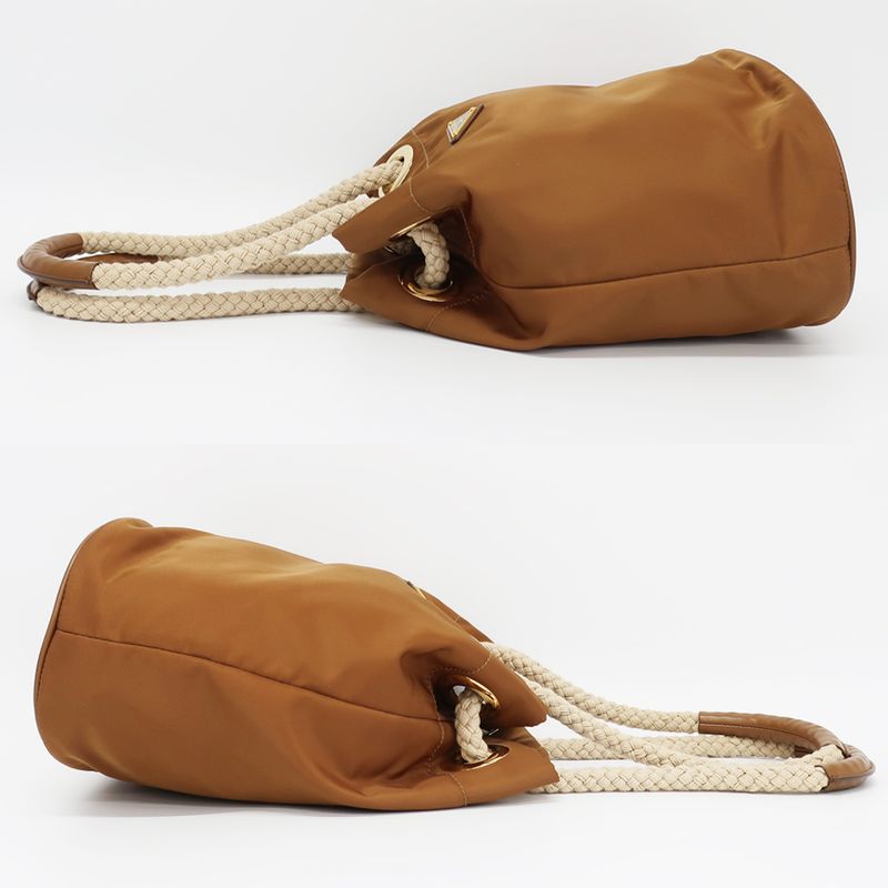 Prada Marina Small Re-nylon Bucket Bag Shoulder Bag Nylon Leather