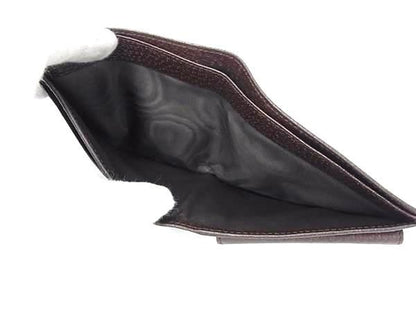 Gucci 04862 GG Canvas And Leather Fold Wallet Coin Purse Billfold Brown Fg6842