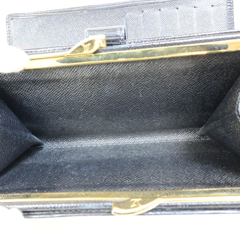 Louis Vuitton Wallet Folded Long Continental Viennois Epi Black M63252 05fb089