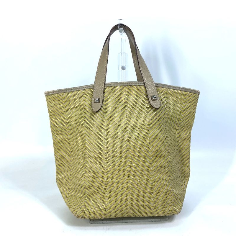 Hermes Tote Bag Cabas Chennai PM Leather Yellowish