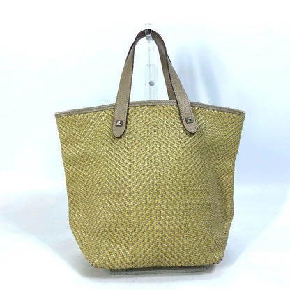 Hermes Tote Bag Cabas Chennai PM Leather Yellowish