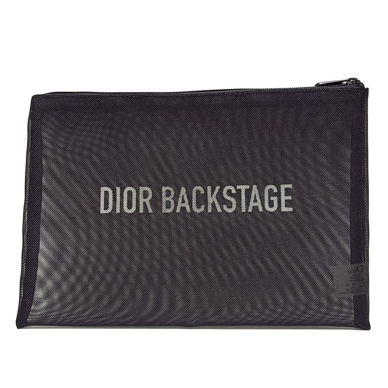 Dior Parfums Pouch - Black And White Mesh