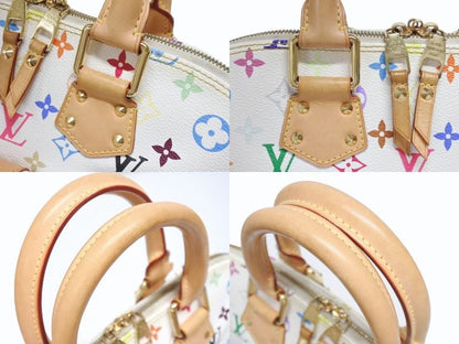 Louis Vuitton Takashi Murakami Alma GM Handbag Monogram Multicolor White — view 4