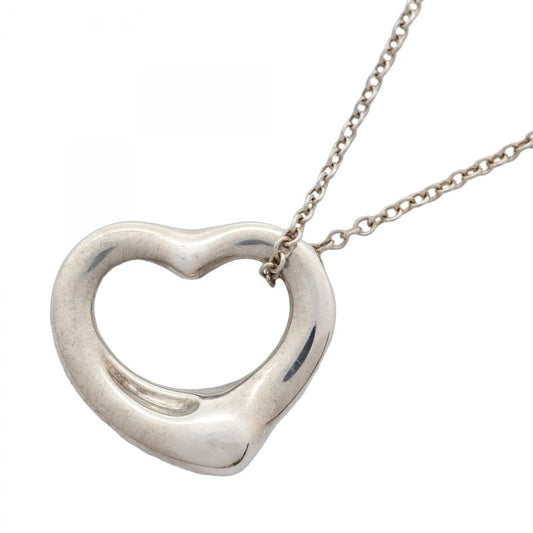 Tiffany & Co Necklace Open Heart Silver 925 Ladies