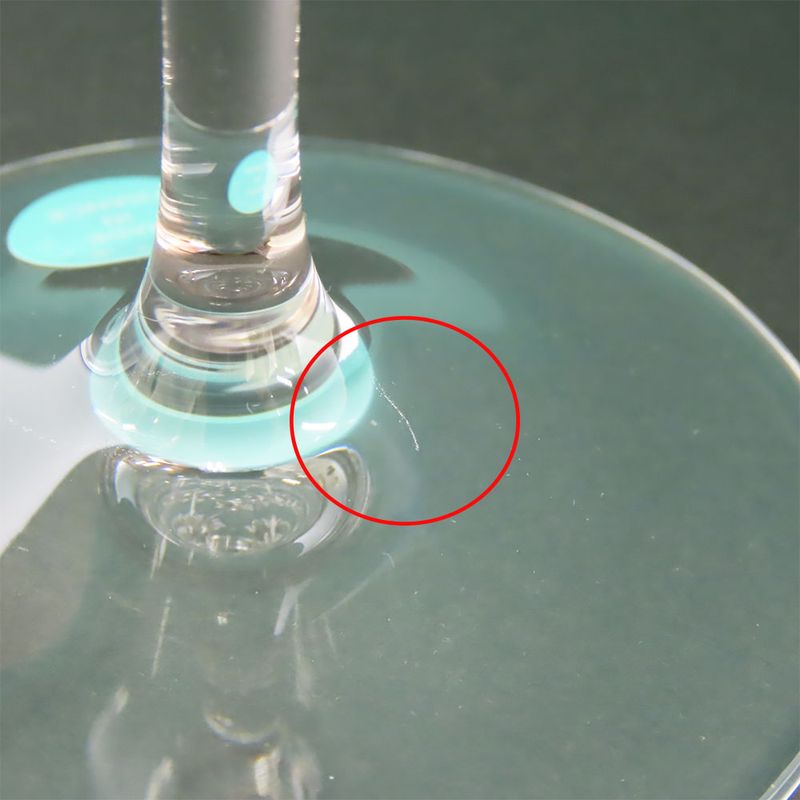 Tiffany & Co Glass Swing Pair Of Glass Transparent Wine Glasses Set Of 2