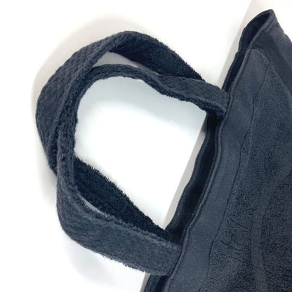 Chanel Tote Bag Logo CC Coco Mark Pile Black