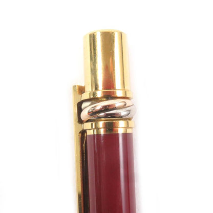 Cartier Trinity De Cartier Double C Logoed Twist Ballpoint Pen Bordeaux Gold
