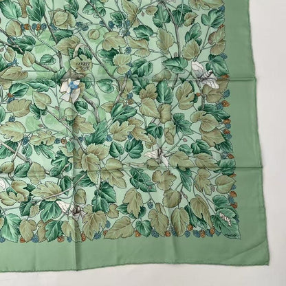 Hermes Carre 90 L'arbre De Soie Silk Tree Mulberry Tree And Silkworm Silk Scarf