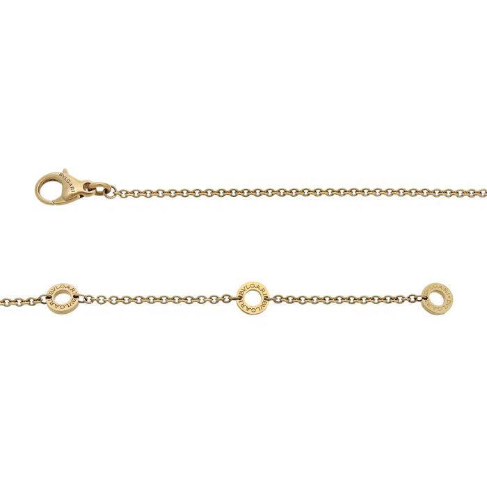 Bvlgari Bulgari B-zero1 White Ceramic Necklace 18K Pink Gold Ceramic 750 Pink