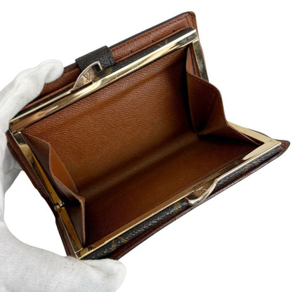 Louis Vuitton Portefeuille Viennois Fold Wallet With Clasp Monogram Leather