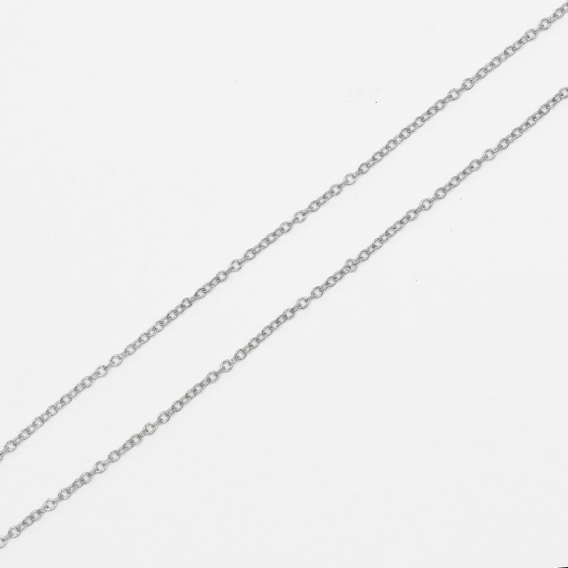 Tiffany & Co Metro Cross 18kwhite Gold Ladies 5.5g Necklace