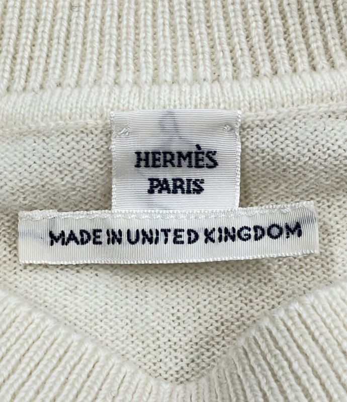 Hermes H Lift Long Sleeve Cashmere Knit 23aw Women Size 34 (S) Hermes