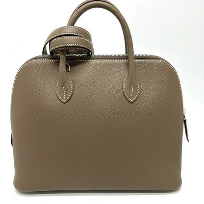 Hermes Handbag Bolide 30 1923 Epson Etoup Beige