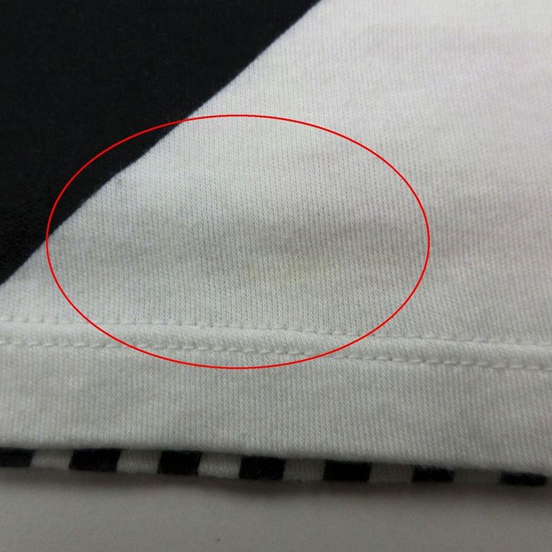 Christian Dior 04ss Dolls Stripe Floral V-Neck T-Shirt Short Sleeves Size M