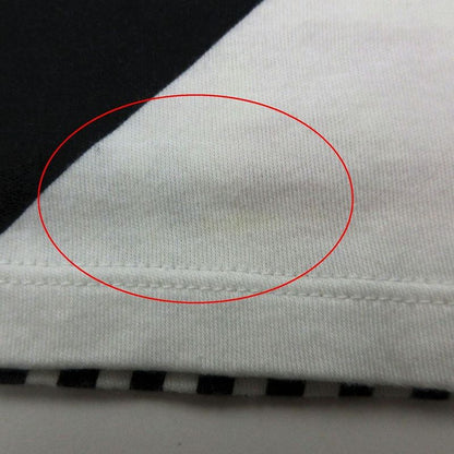 Christian Dior 04ss Dolls Stripe Floral V-Neck T-Shirt Short Sleeves Size M