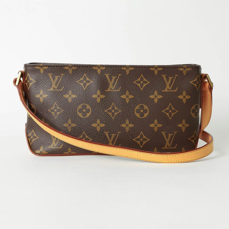 Louis Vuitton Shoulder Bag Trotter Brown Rank S