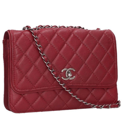 Chanel Caviar Skin Chain Shoulder Bag Women