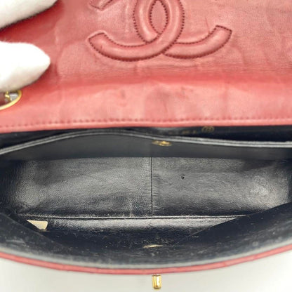 CHANEL 24K Vintage Flap Bag Lambskin Leather Quilted Chain Purse
