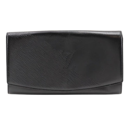 Louis Vuitton Aegean Opera Line M63962 Leather Noir Black Mi0901 Unisex Clutch