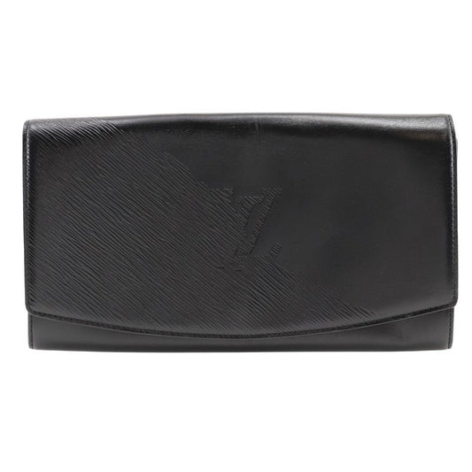 Louis Vuitton Aegean Opera Line M63962 Leather Noir Black Mi0901 Unisex Clutch
