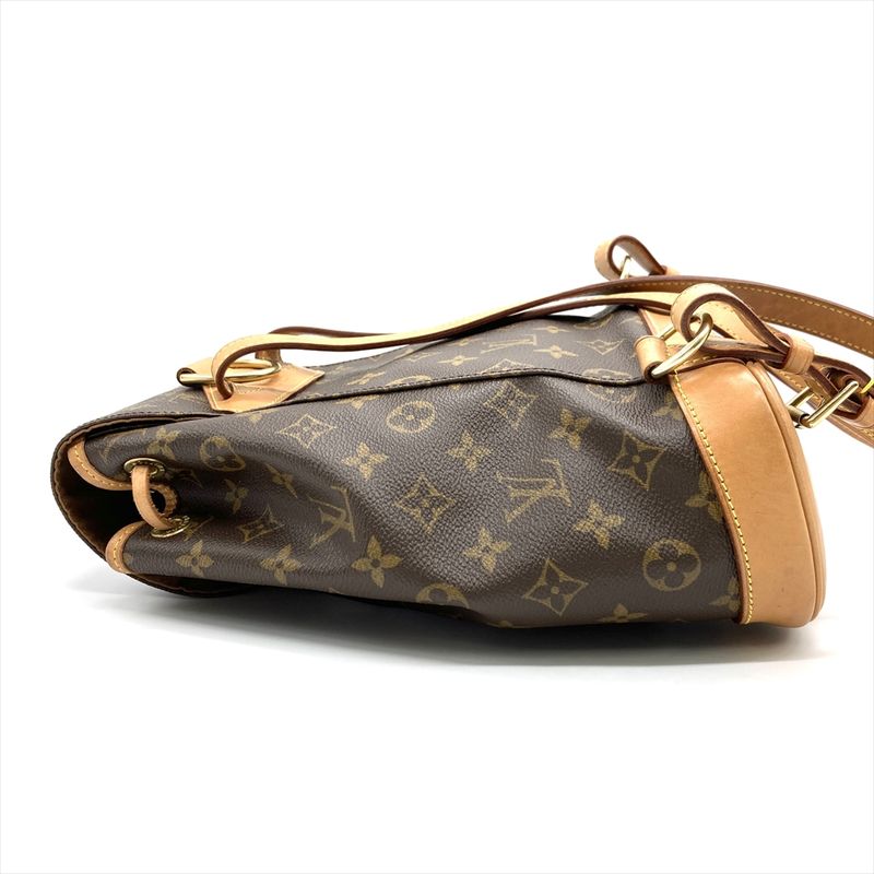 Louis Vuitton Montsourismm Backpack Monogram Canvas M51136 Brown Gold Hardware