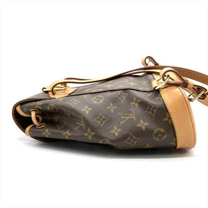 Louis Vuitton Montsourismm Backpack Monogram Canvas M51136 Brown Gold Hardware