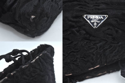 Prada Halaco Hand Tote Bag Black 0178n