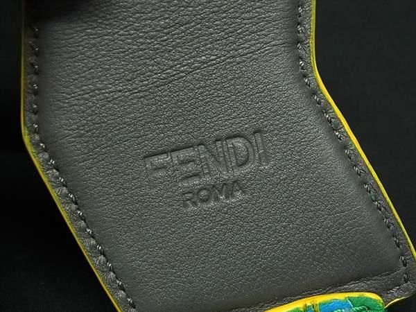 Fendi Leather Shoulder Strap For Bags Shoulder Strap Women Men Greenish And