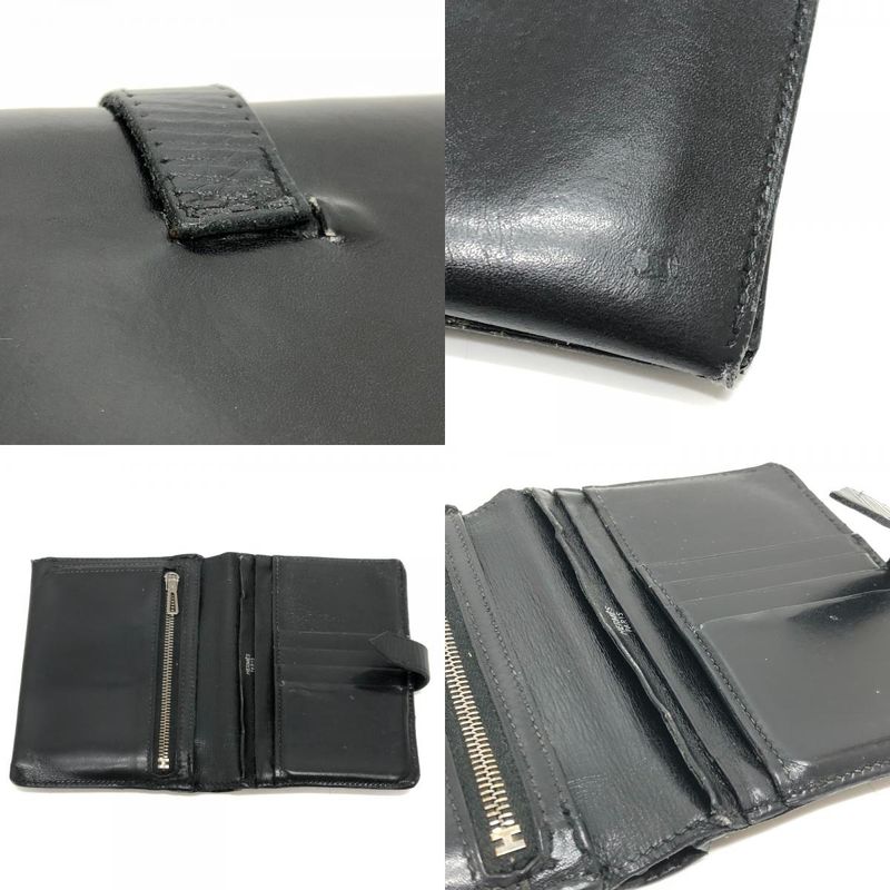 Hermes Bifold Wallet Bearn Compact Box Calf Black