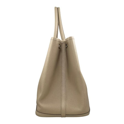 Hermes Tote Garden Party PM C Engraved Epson Trench Beige Silver Hardware Hermes